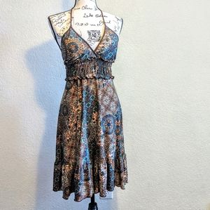 HEART SOUL Halter Top Boho Dress